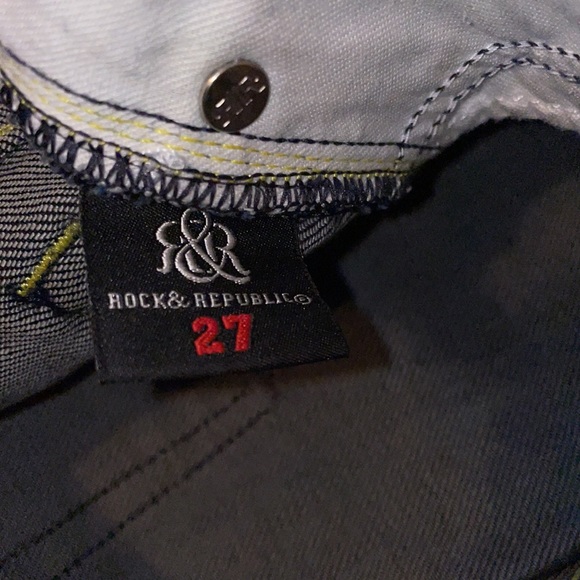 Gently Used Rock & Republic Bootleg Jeans! Size 27 - Picture 3 of 8